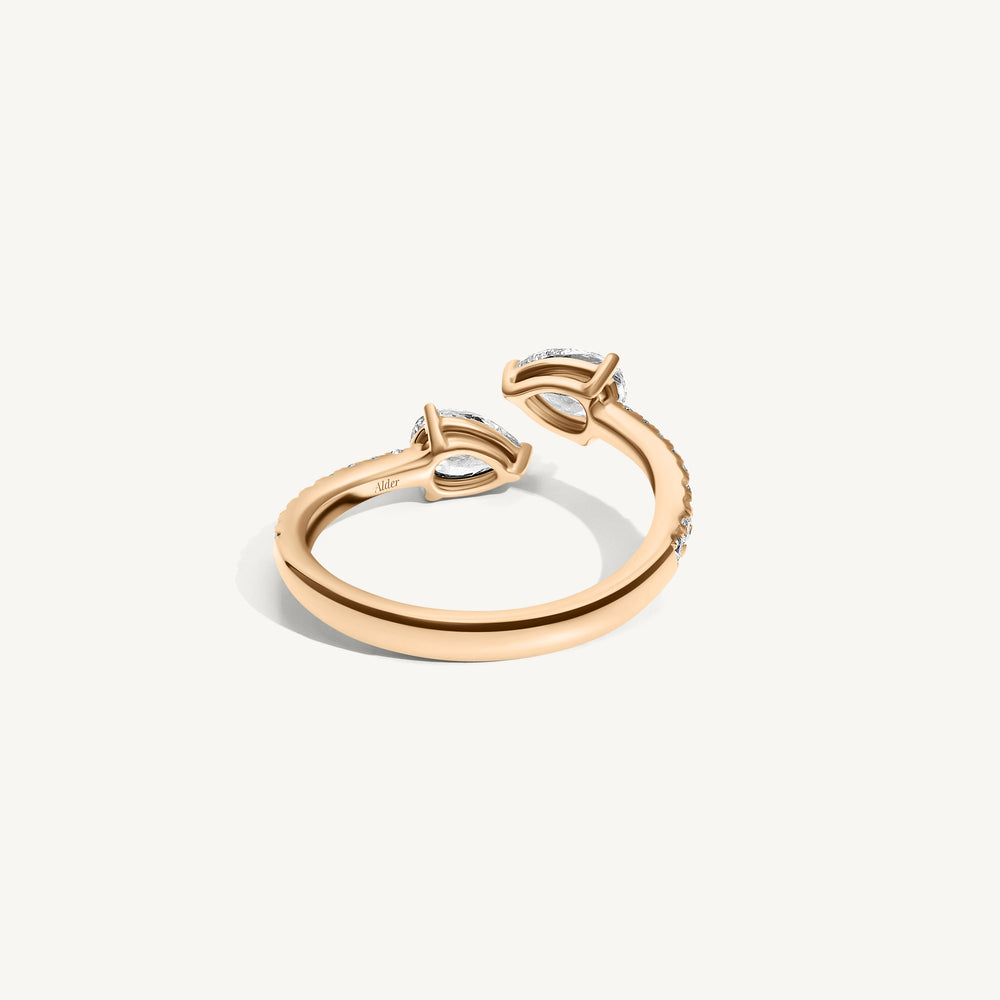 
                  
                    Pear Diamond Claw Ring
                  
                