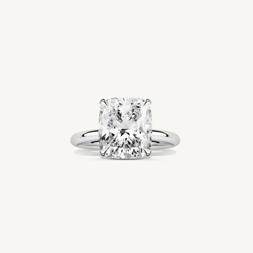 Cushion Cut Solitaire Engagement Ring
