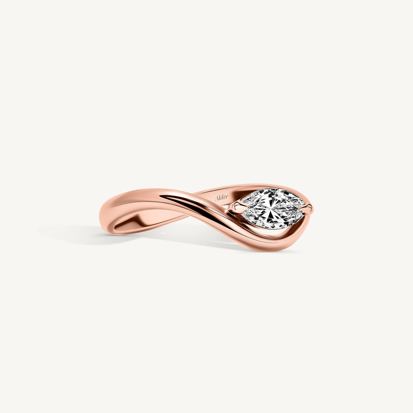
                  
                    Marquise Diamond Wave Ring
                  
                