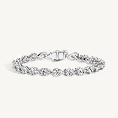 Sideways Pear Tennis Bracelet