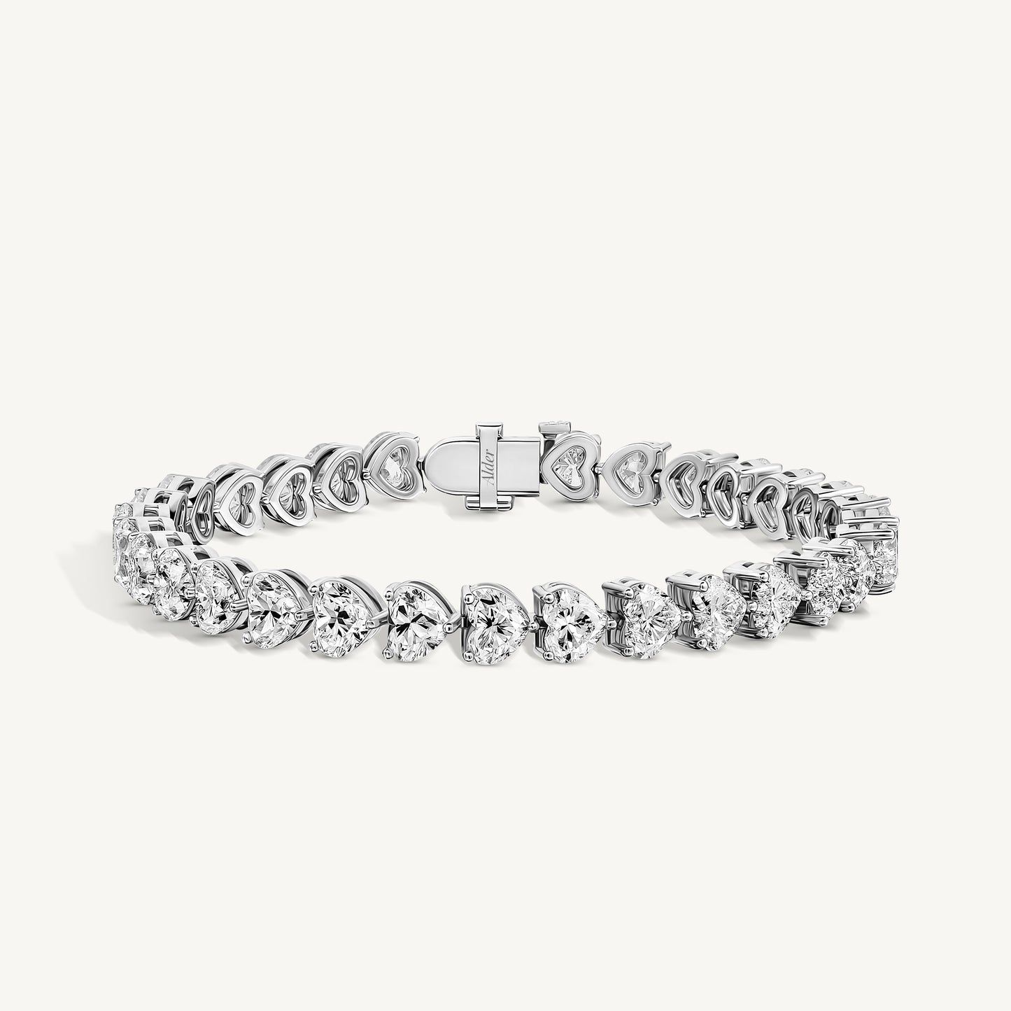 Heart Diamond Tennis Bracelet