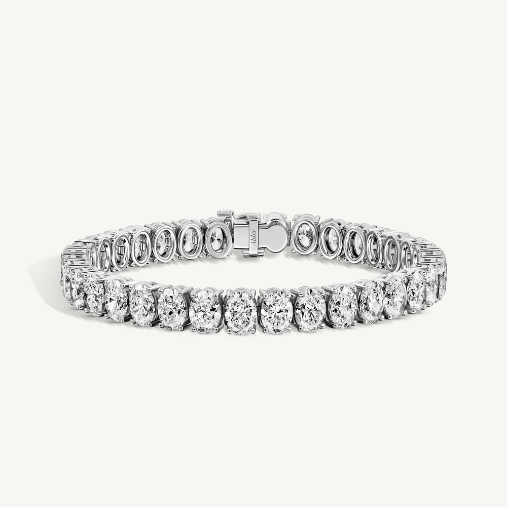 Oval Diamond Tennis Bracelet