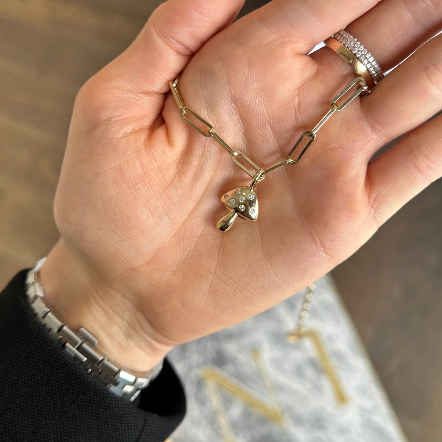 
                  
                    Diamond Mushroom Charm
                  
                