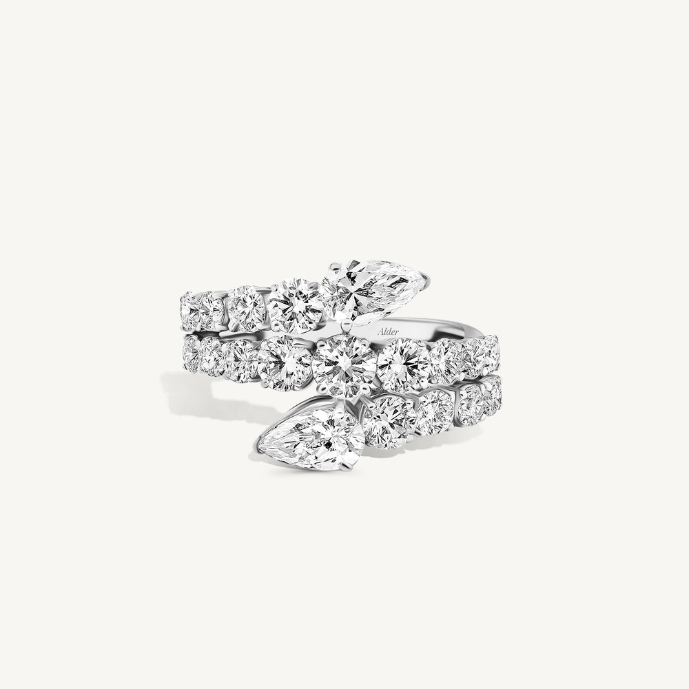 Amara Diamond Bypass Ring
