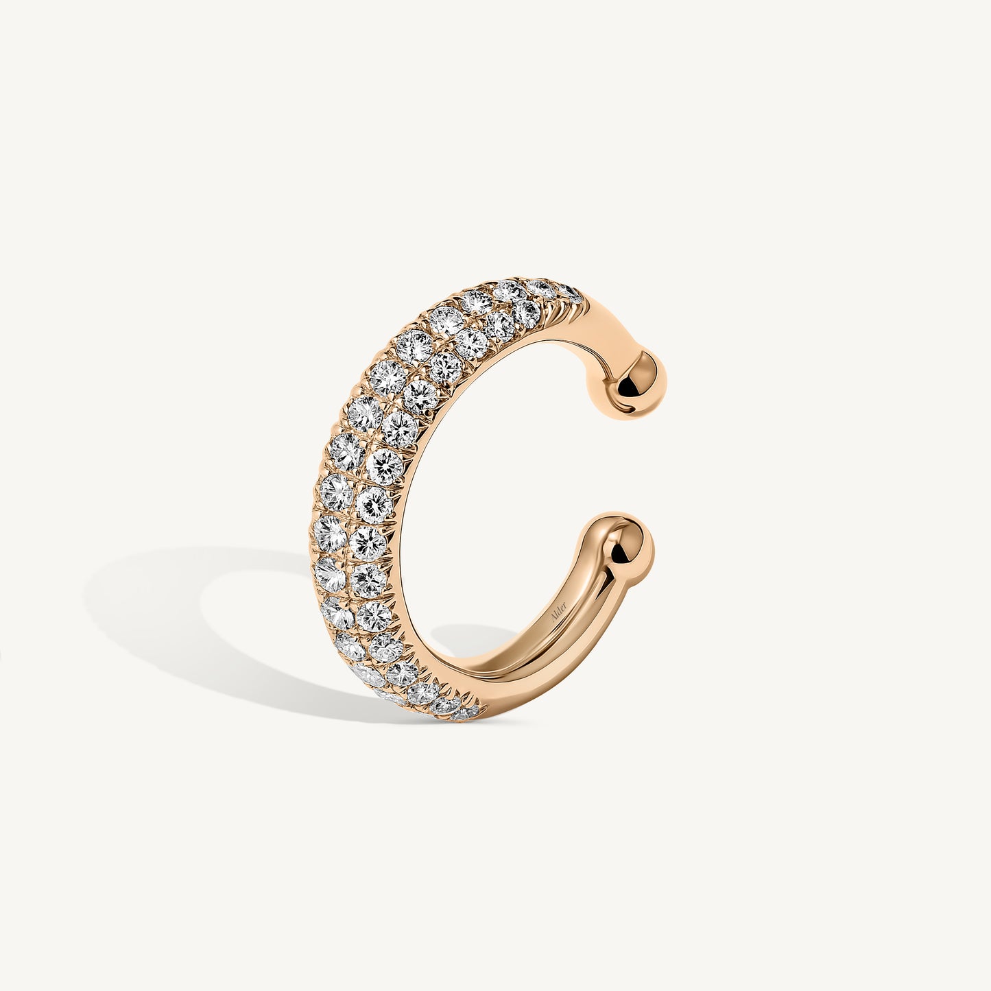 Pave Diamond Puffy Ear Cuff