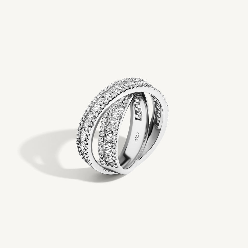 
                  
                    Eternal Diamond Crossover Ring
                  
                