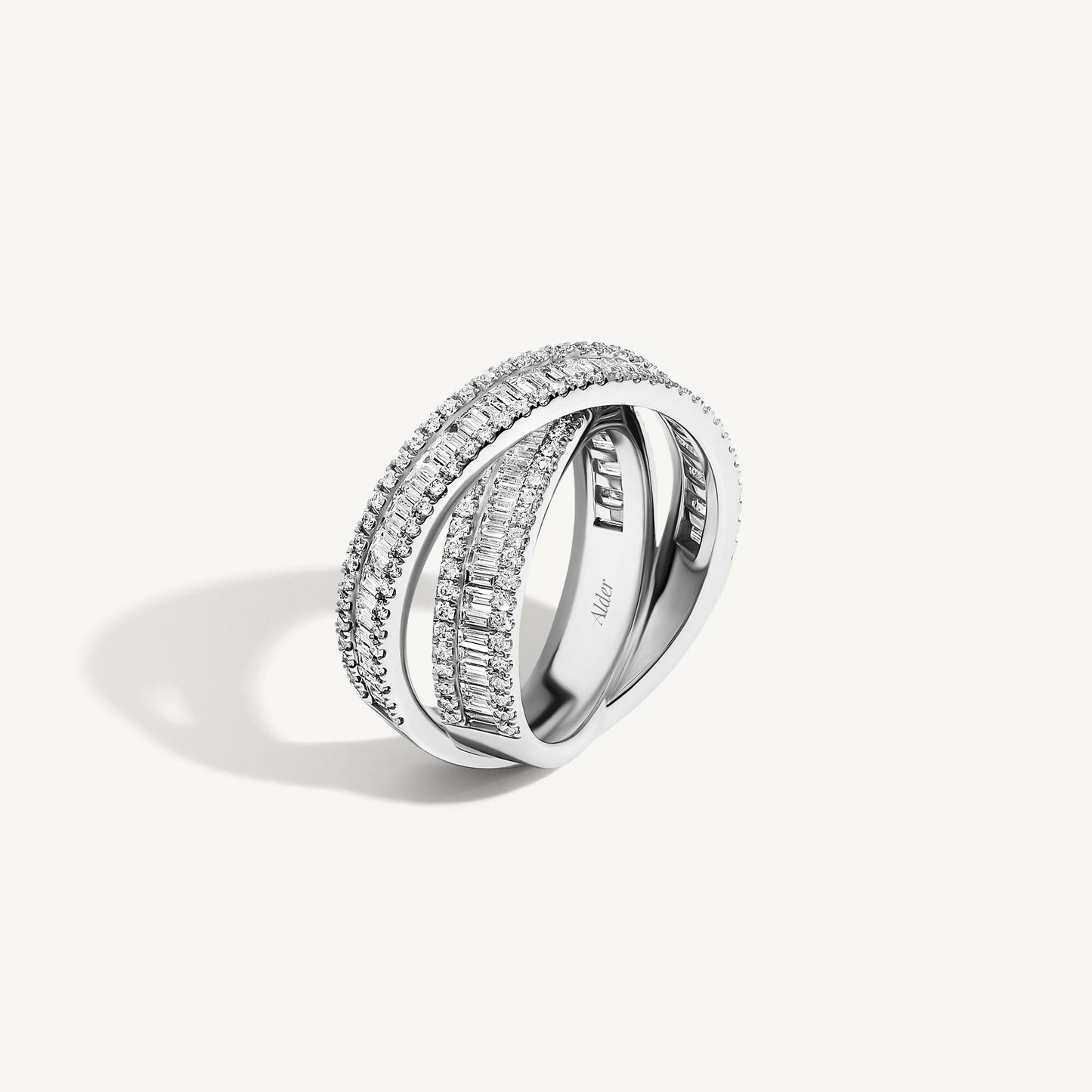 
                  
                    Eternal Diamond Crossover Ring
                  
                