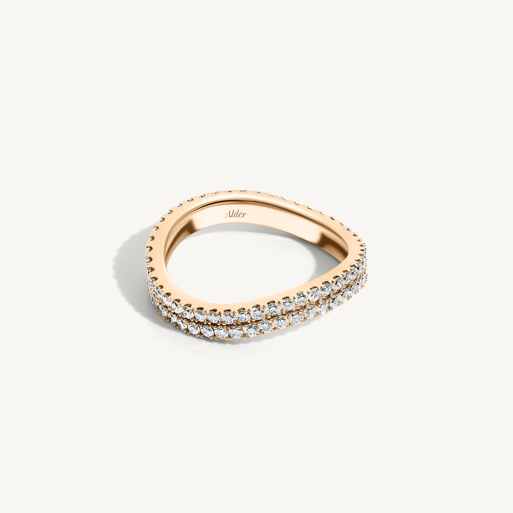 Bella Diamond Curved Ring