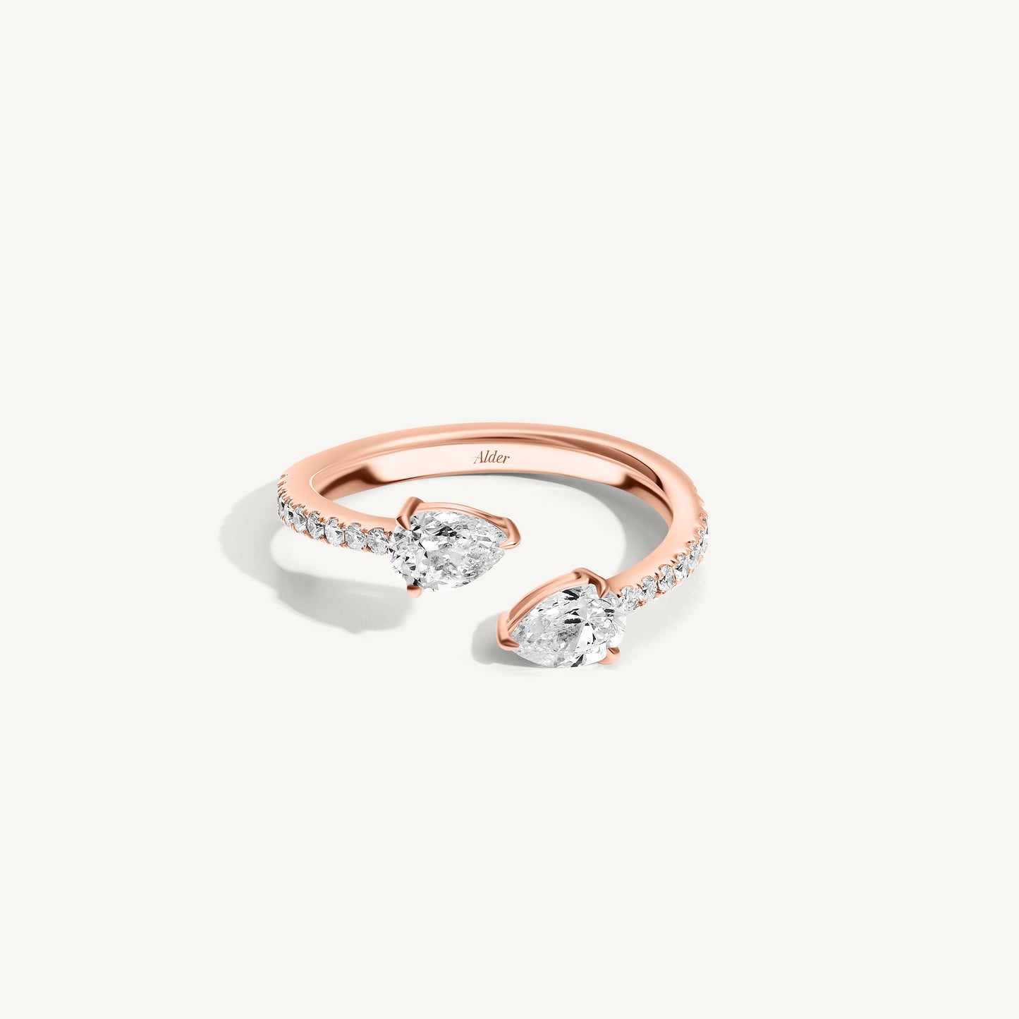 
                  
                    Pear Diamond Claw Ring
                  
                