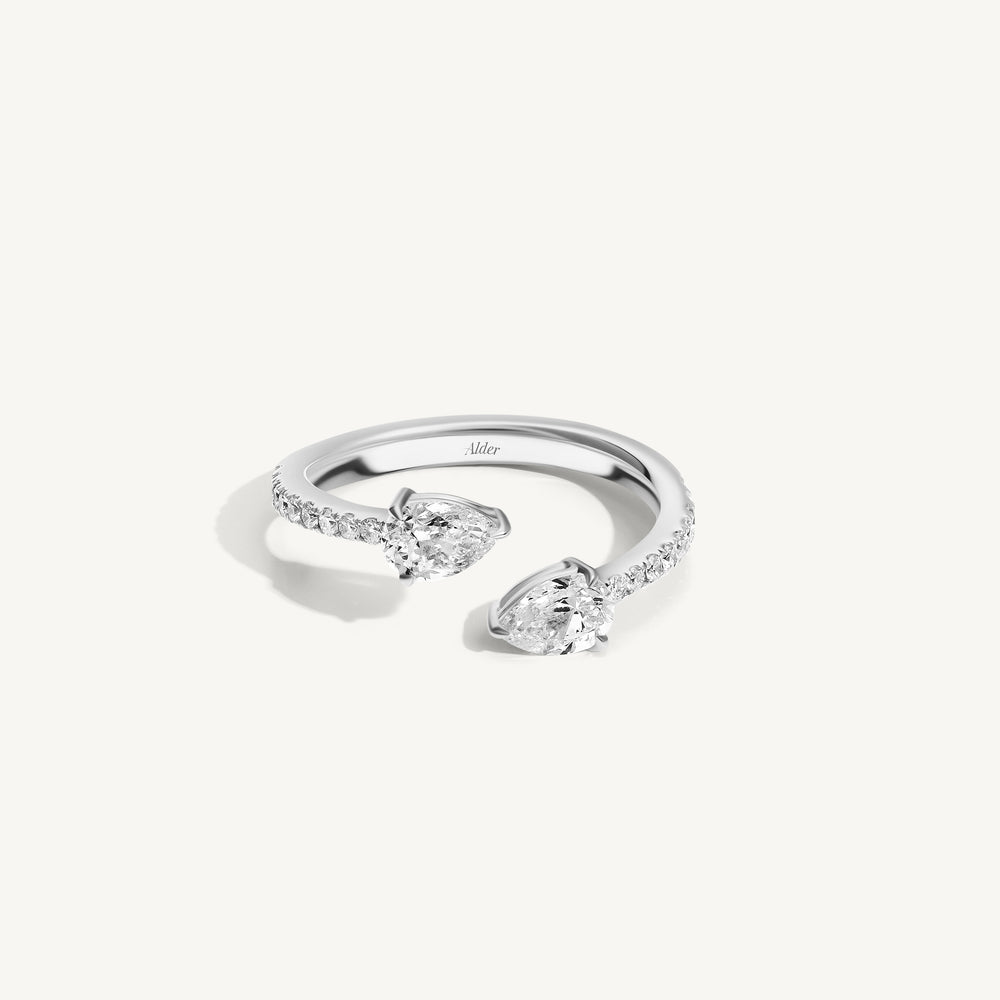 
                  
                    Pear Diamond Claw Ring
                  
                