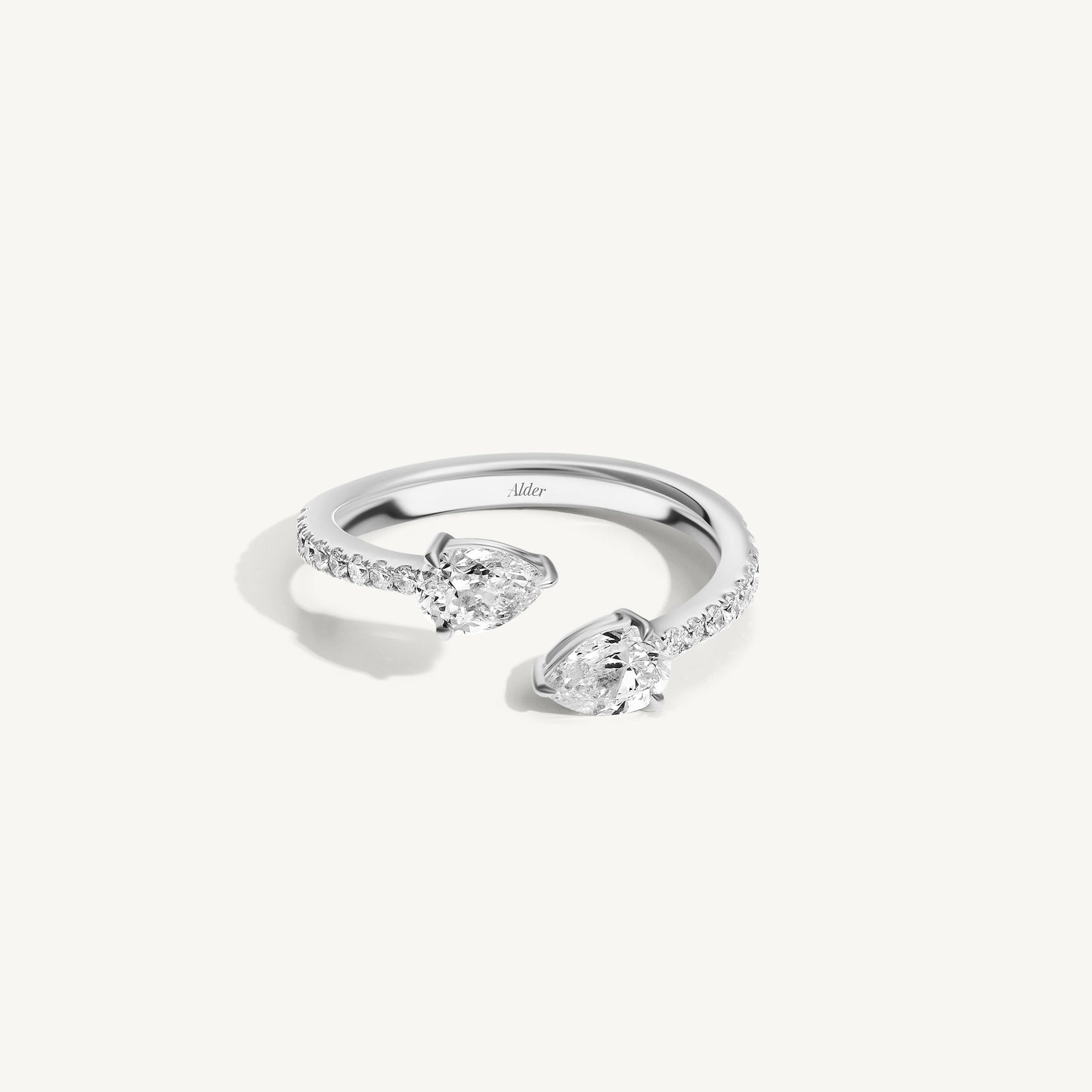 
                  
                    Pear Diamond Claw Ring
                  
                