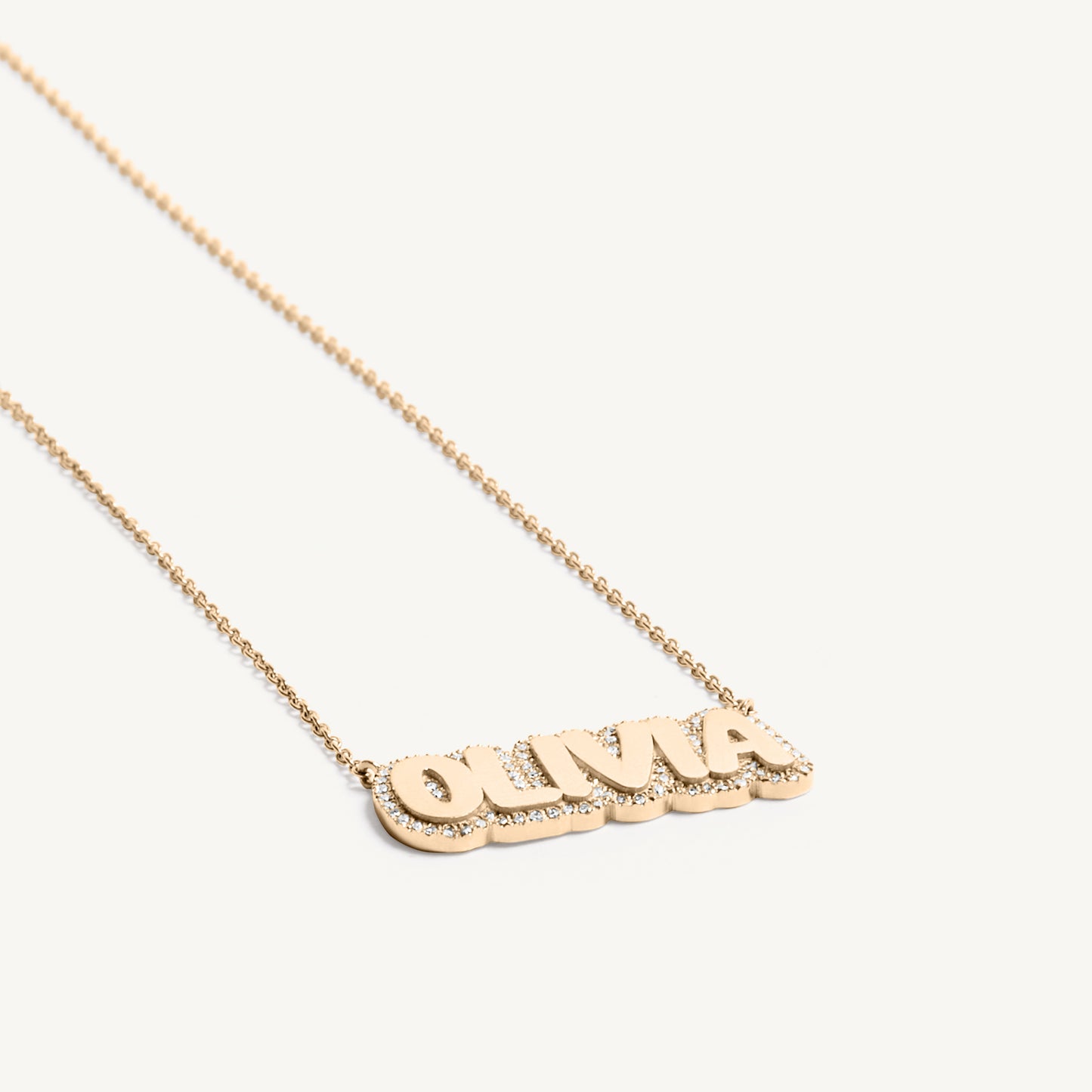 
                  
                    Bubble Diamond Name Necklace
                  
                