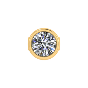 Bangle Charm White Diamond Single Bezel
