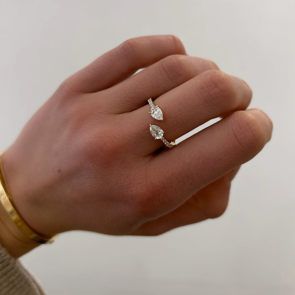 
                  
                    Pear Diamond Claw Ring
                  
                