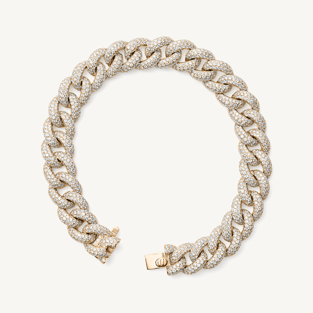 
                  
                    Pavé Cuban Link Chain Bracelet
                  
                