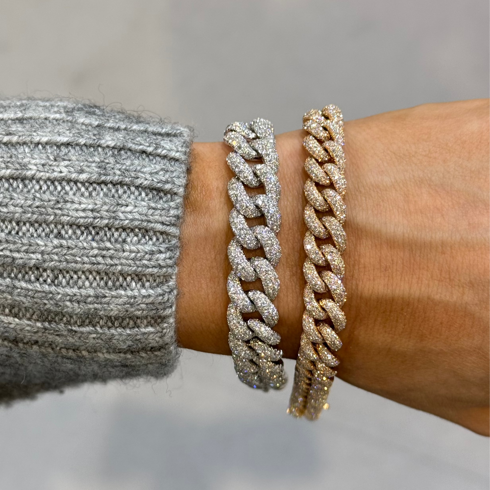 
                  
                    Pavé Cuban Link Chain Bracelet
                  
                