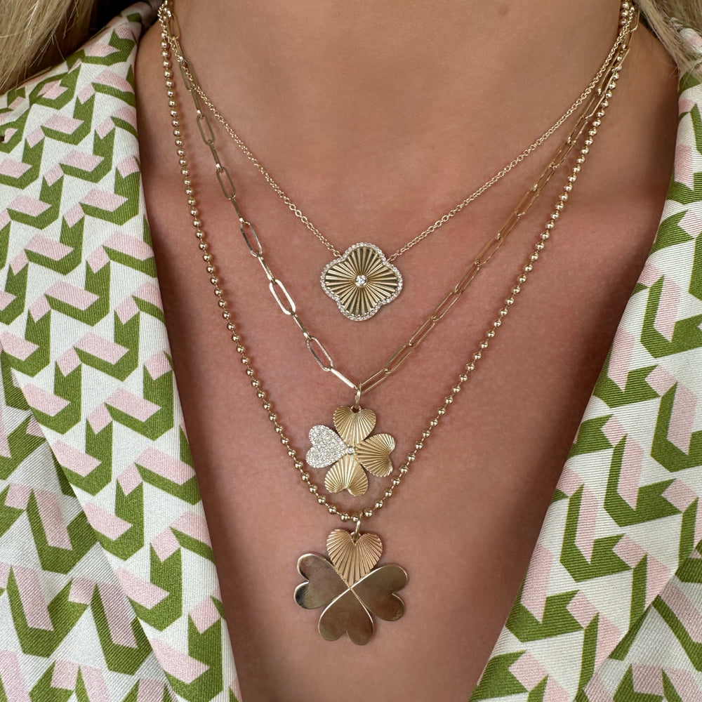 
                  
                    Jumbo Hearts Fluted Clover Charm
                  
                