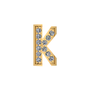 Bangle Charm Letter K