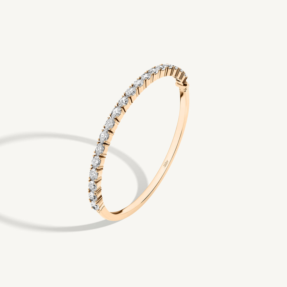 
                  
                    East West Oval Diamond Bangle
                  
                