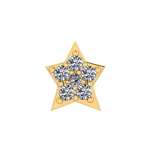 Bangle Charm White Diamond Star