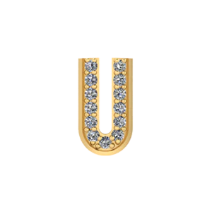 Bangle Charm Letter U