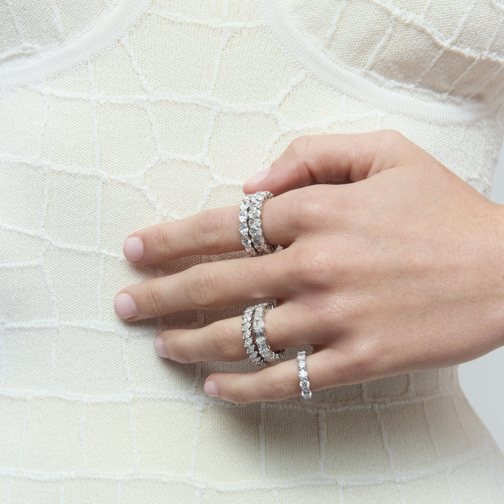Round Diamond Eternity Band