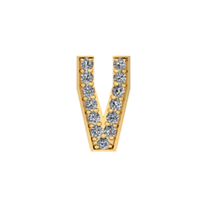 Bangle Charm Letter V