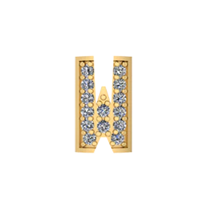 Bangle Charm Letter W