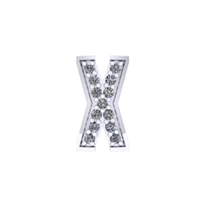 Bangle Charm Letter X