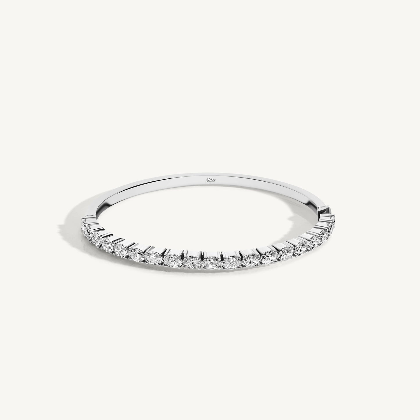
                  
                    East West Oval Diamond Bangle
                  
                