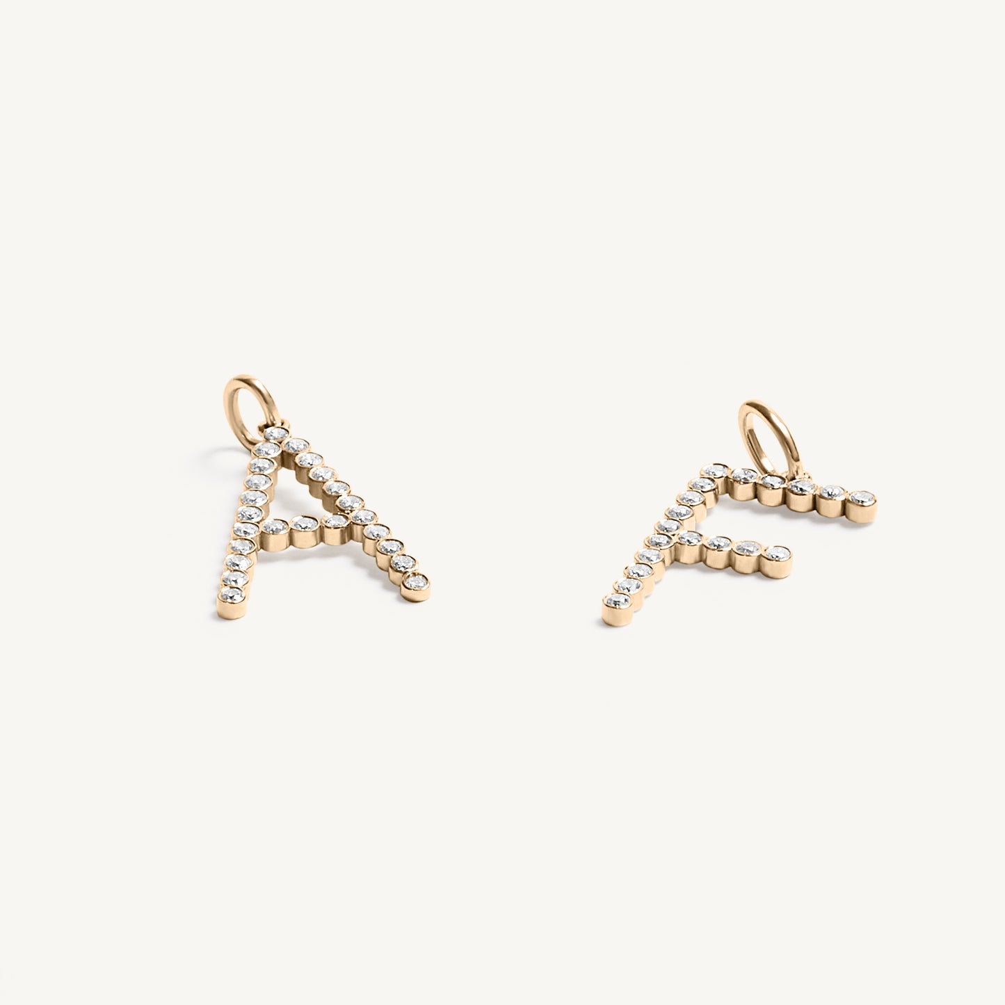 
                  
                    Jumbo Bezel Set Round Diamond Initial Charm
                  
                