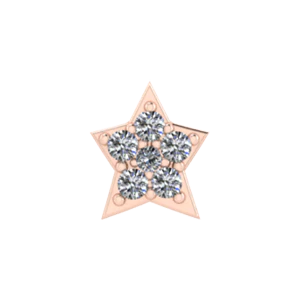 
                  
                    Bangle Charm White Diamond Star
                  
                