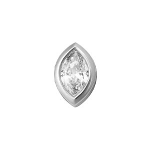 Marquise Diamond Bezel Bangle Charm