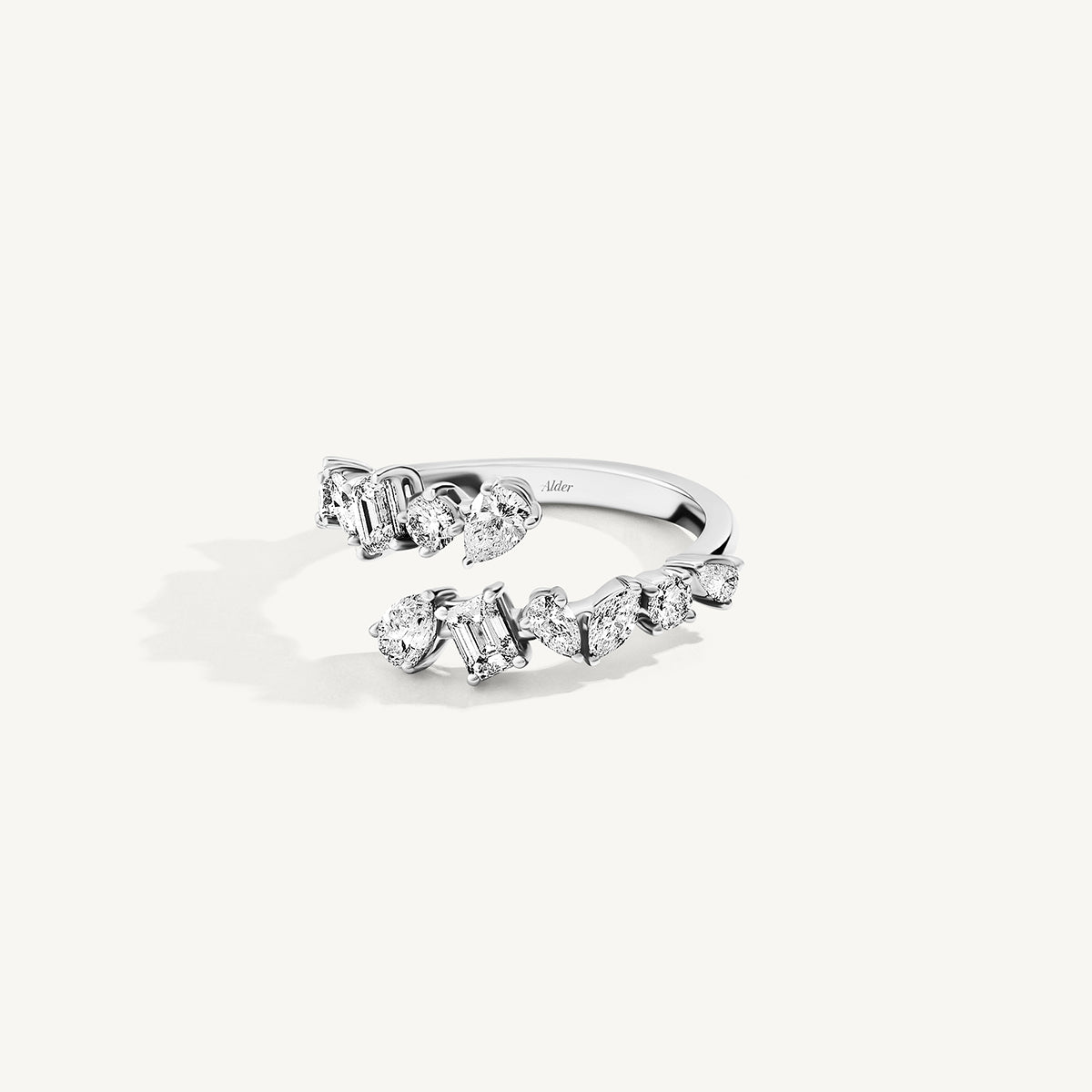 
                  
                    Multi-Shape Diamond Bypass Ring
                  
                