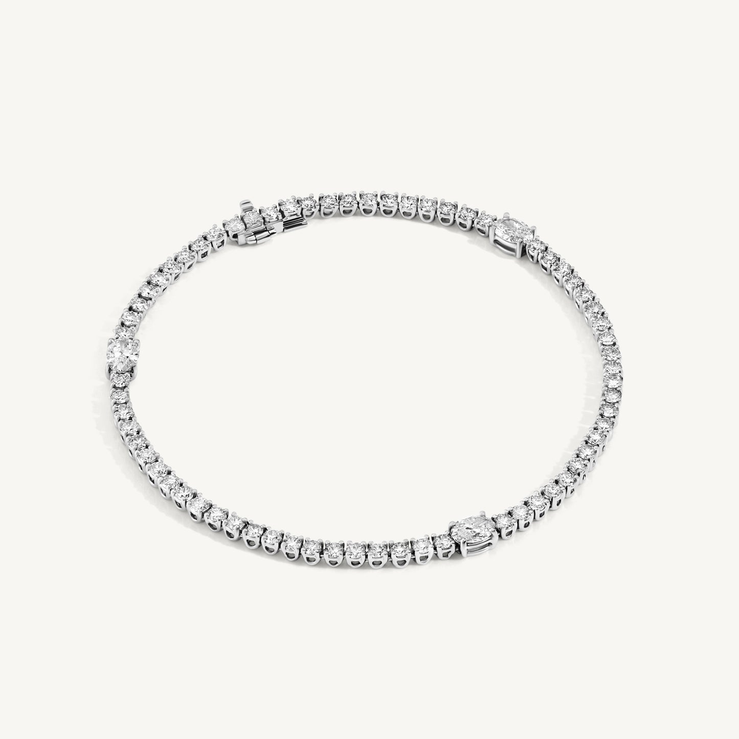 
                  
                    Round and Oval Diamond Tennis Bracelet
                  
                