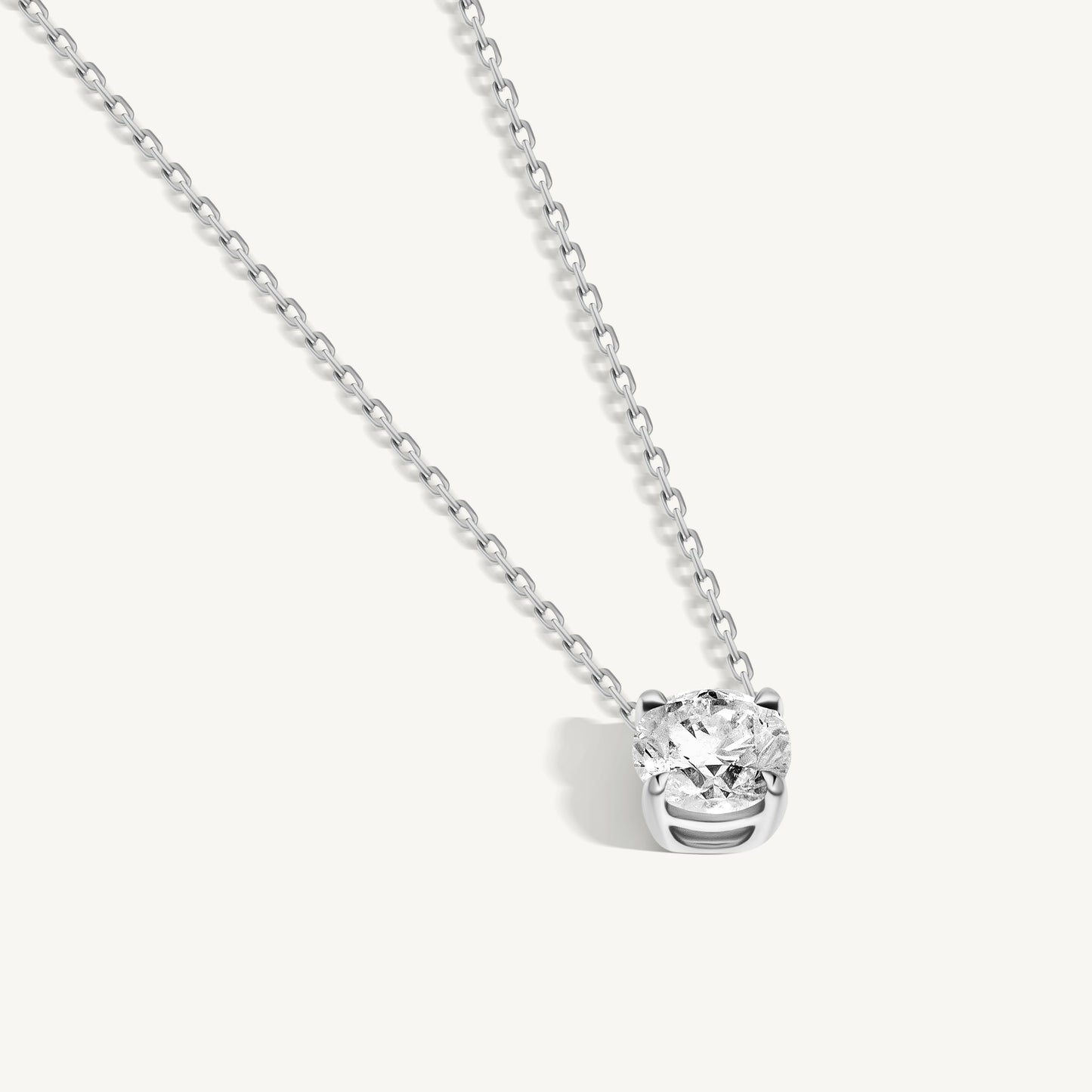 Round Diamond Necklace
