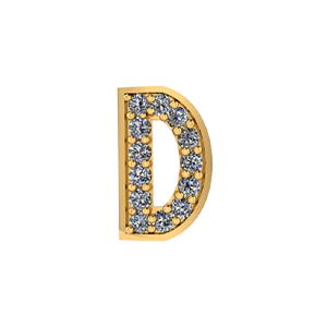 Bangle Charm Letter D