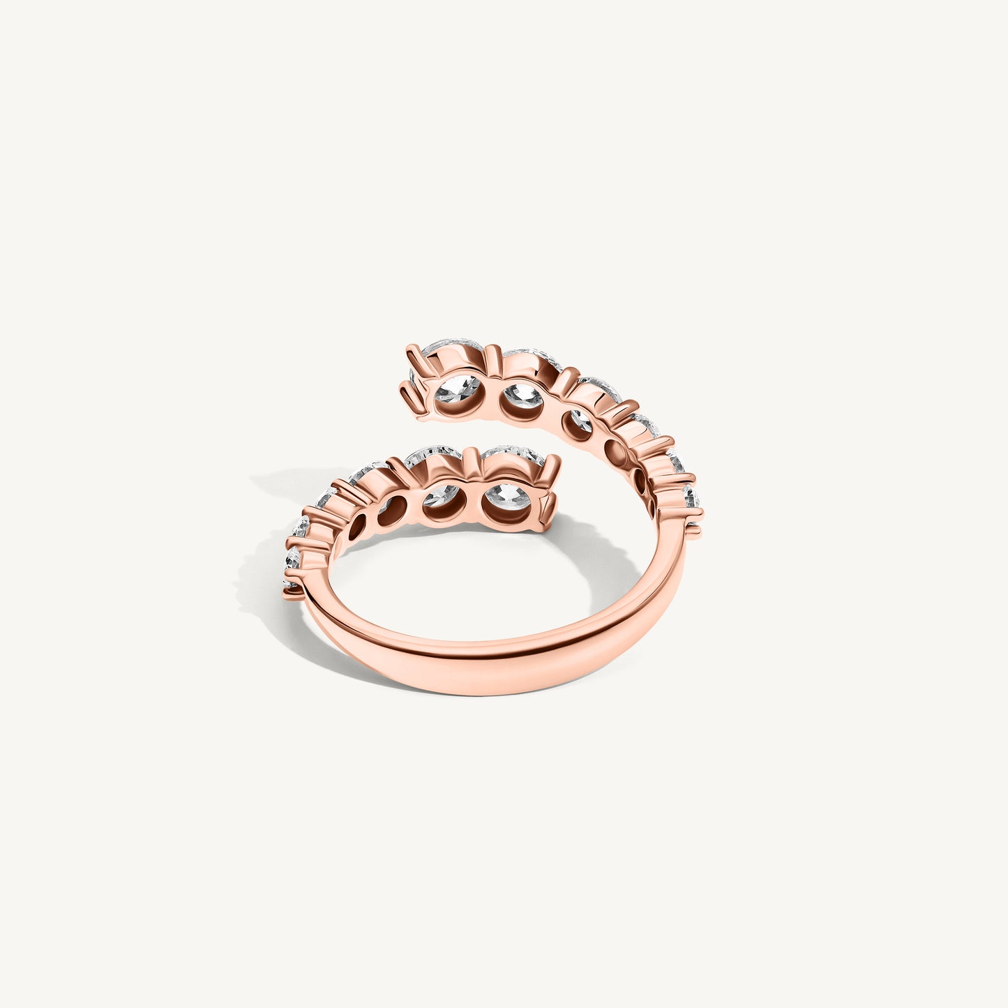 
                  
                    Round Diamond Bypass Ring
                  
                