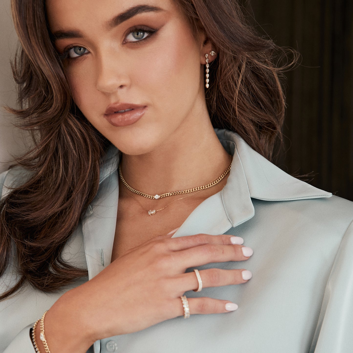 
                  
                    Marquise Diamond Chain Necklace
                  
                