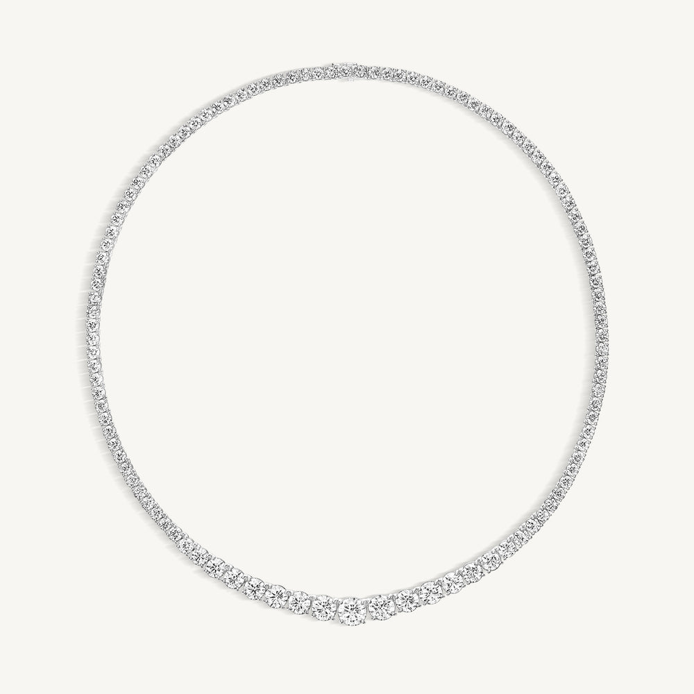 
                  
                    Graduated Riviera Diamond Tennis Necklace
                  
                