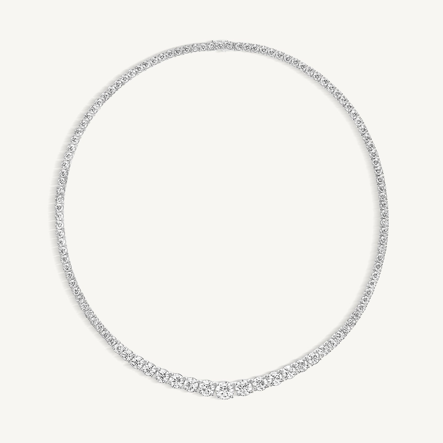 
                  
                    Graduated Riviera Diamond Tennis Necklace
                  
                