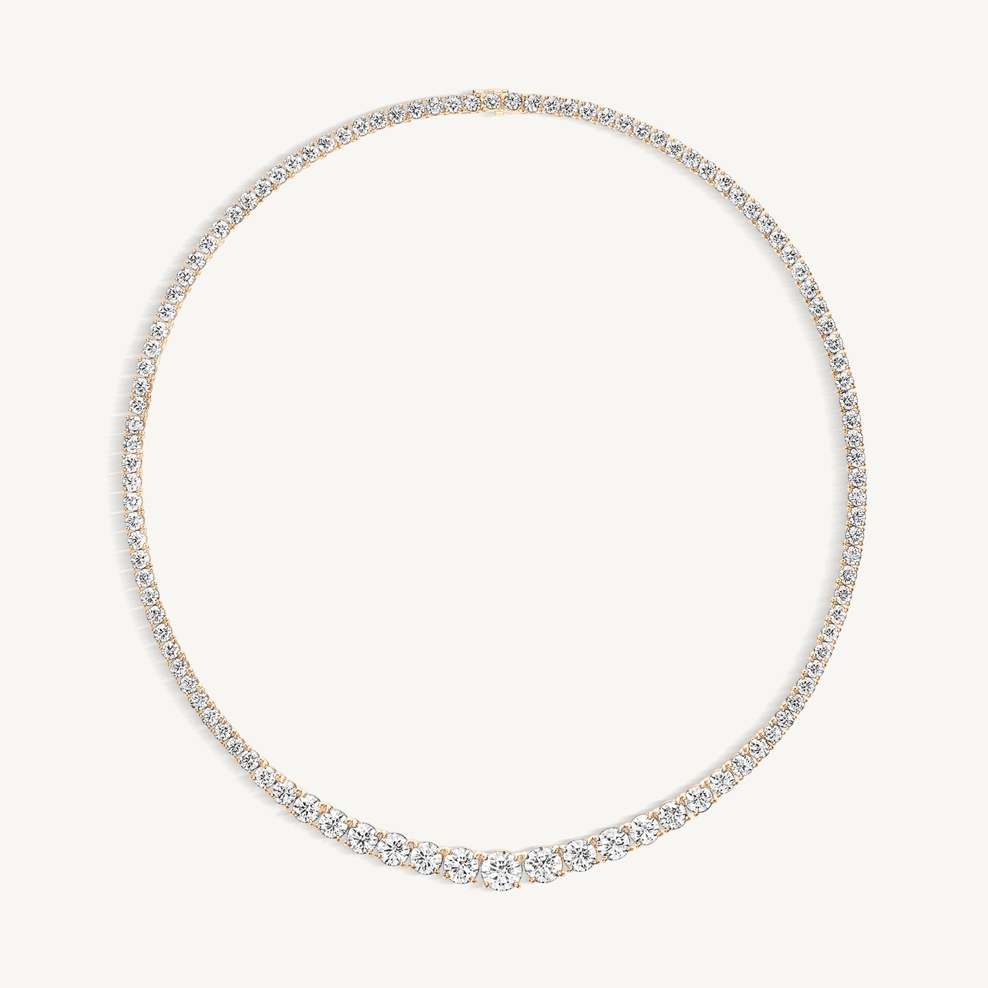 
                  
                    Graduated Riviera Diamond Tennis Necklace
                  
                