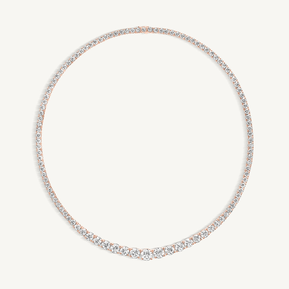 
                  
                    Graduated Riviera Diamond Tennis Necklace
                  
                